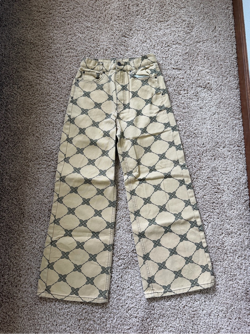 BDG Women’s High & Wide Jean - Tennis Print